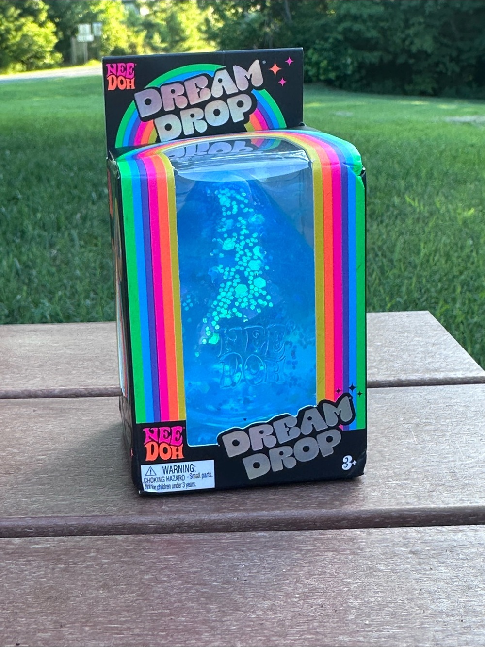 NEEDOH Dream Drop - Blue New in Box fidget toy squishy sparkle squeeze tactile